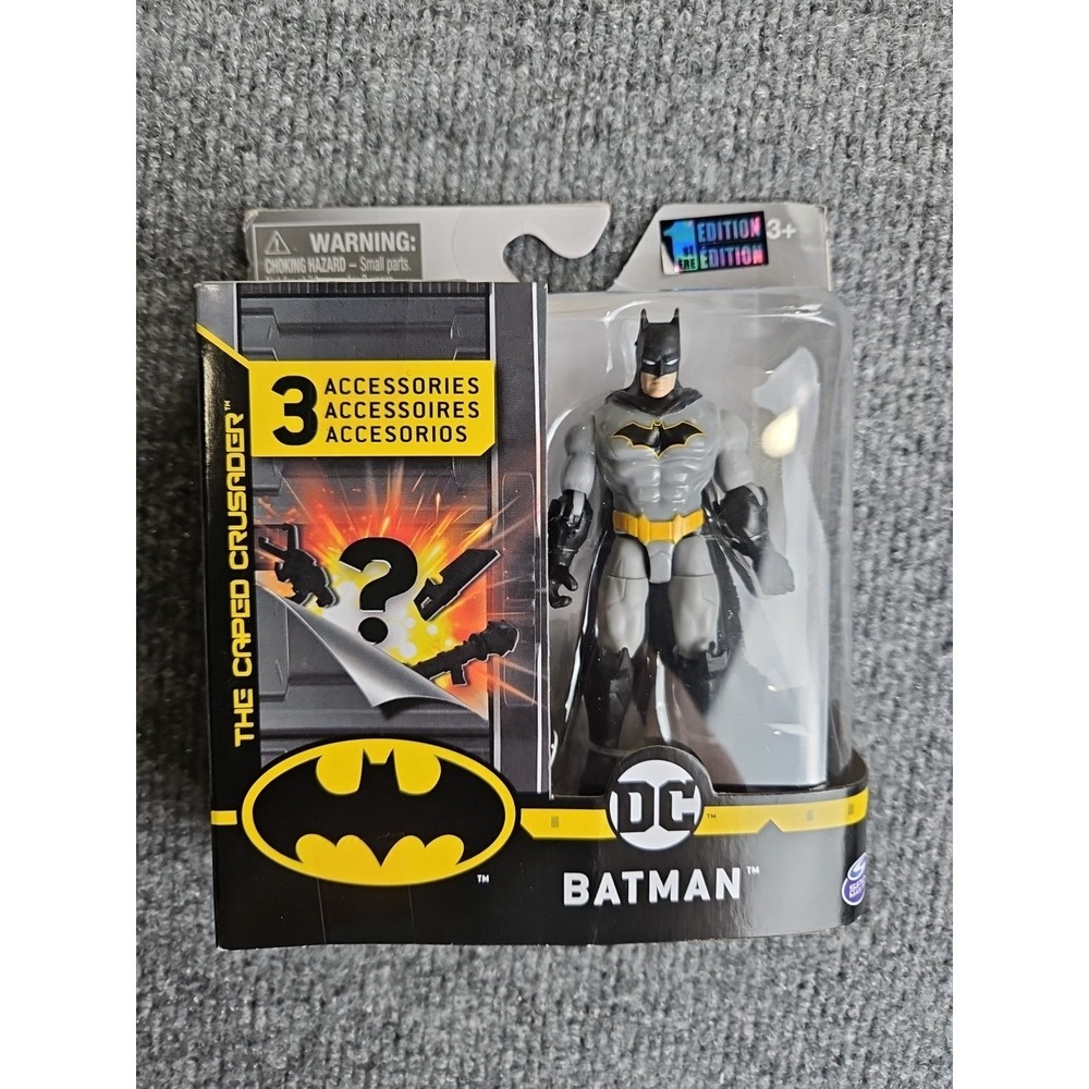 NEW 4" Batman Figure With 3 Mystery Accessories‎ Spin Master DC Comics